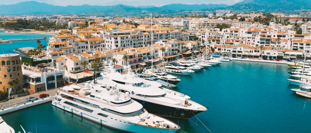 the best marinas for yacht charter in Marbella