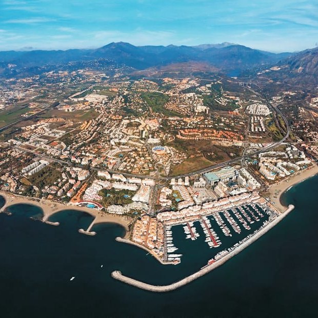 Marbella coast line