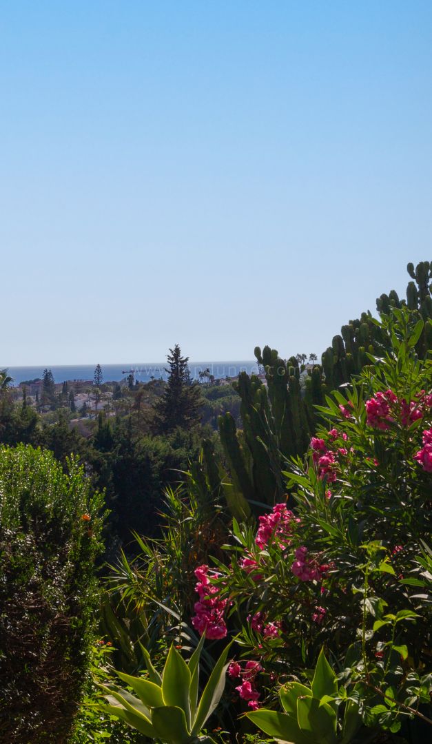 Villa im rustikalen Stil mit Meerblick in Elviria zu verkaufen