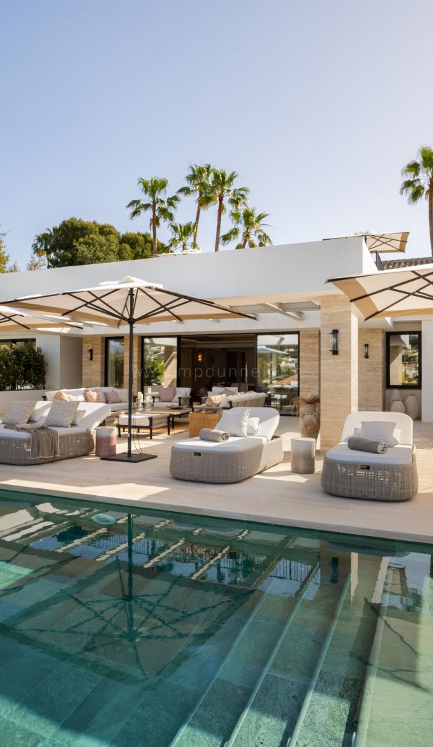 Moderne Villa mit Golfblick in Aloha, Marbella