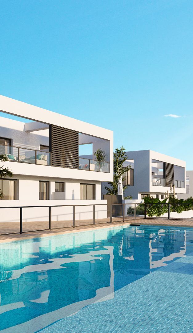 Casas pareadas de estilo contemporáneo en Mijas Costa