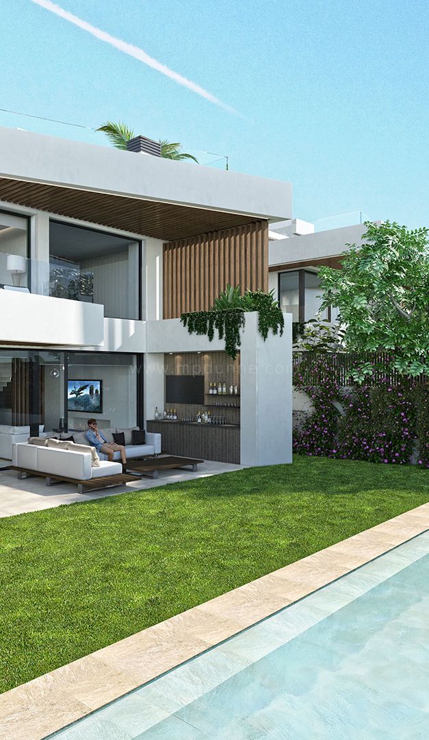 Nuevas villas junto a la playa cerca de Puerto Banús, Marbella