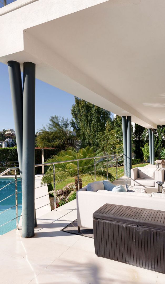Villa Lea - Zeitgenössische Villa mit Meerblick in Lomas de La Quinta, Benahavis