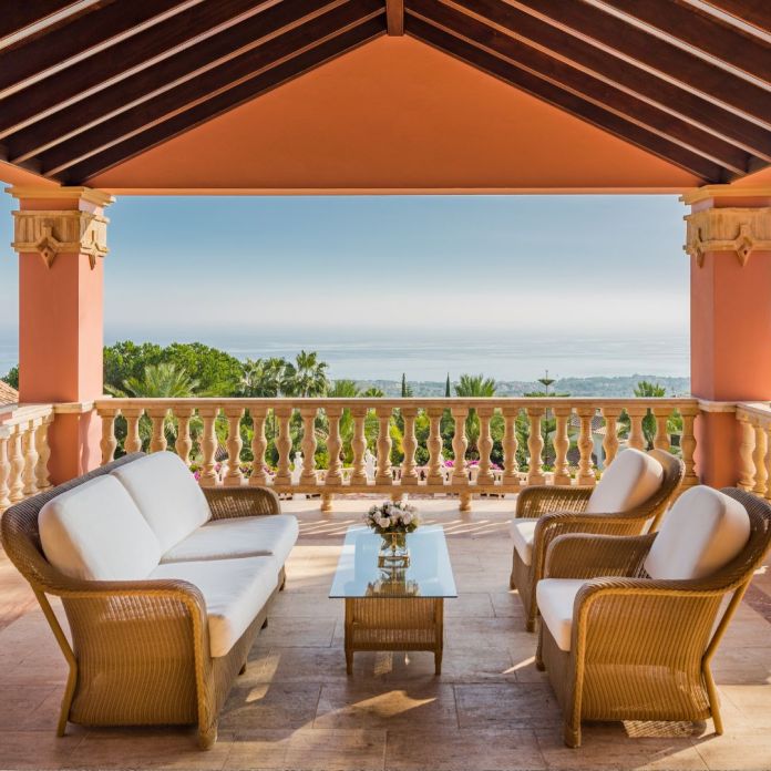traditional villa sierra blanca terrace views