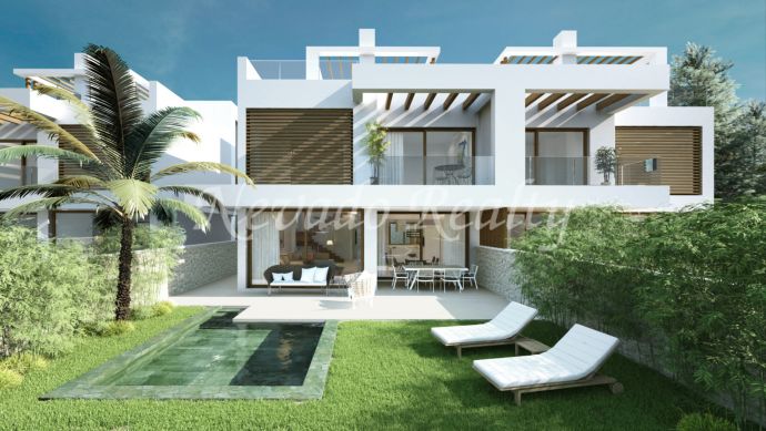 					New development of 6 semi-detached villas in Marbella East
			