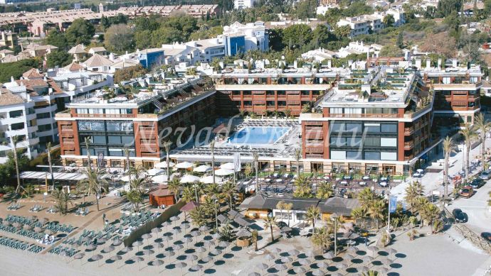 Highly profitable front line beach apartment for sale in Puerto Banús