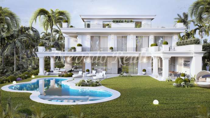 					4 brand new villas on Marbella's Golden Mile, in a private urbanization 
			
