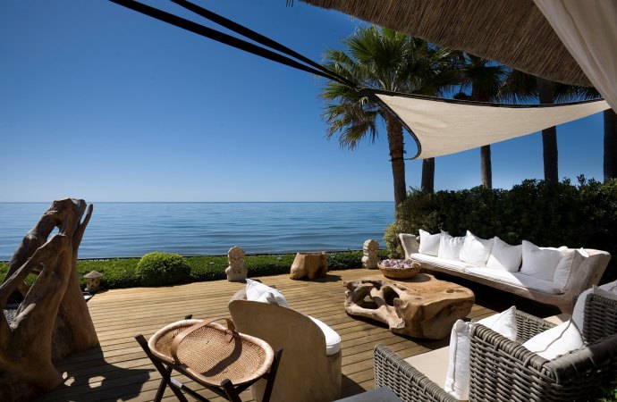 Stunning beachfront estate in sought after Los Monteros