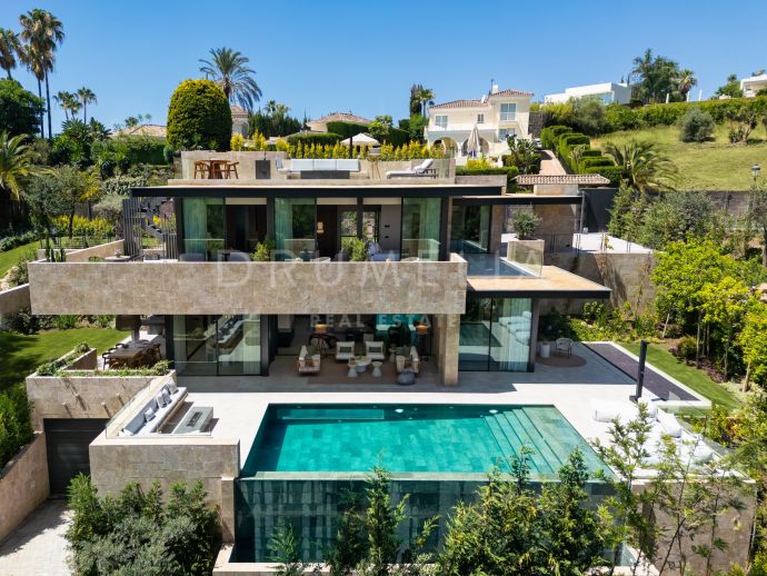 Luxuriöse Villa mit umweltfreundlichem Design im exklusiven La Cerquilla, Nueva Andalucía