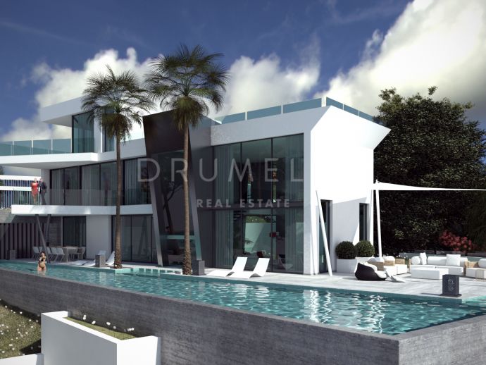 Erstaunliche neue Luxus-Villa im zeitgenössischen Stil, Los Flamingos, Benahavis