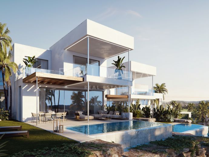 Luxuriöse halb freistehende Villa (Projekt), Santa Clara Golf, Marbella Ost