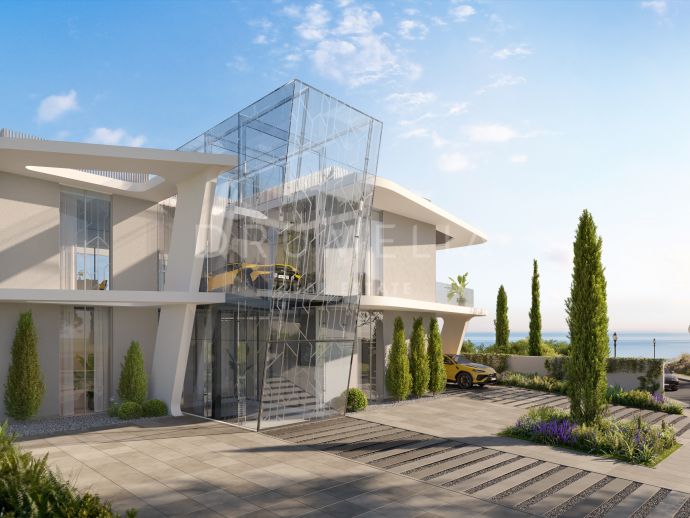 Luxe Turnkey villa te koop in Benahavis Hills, met panoramisch uitzicht uitkijkend over Marbella.