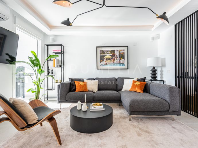 Duplex Penthouse mit Panoramablick zu verkaufen n El Dorado, Nueva Andalucia Marbella