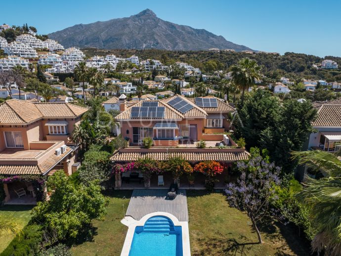 Marvellous Mediterranean-style luxury villa with private pool and garden in Nueva Andalucia,Marbella