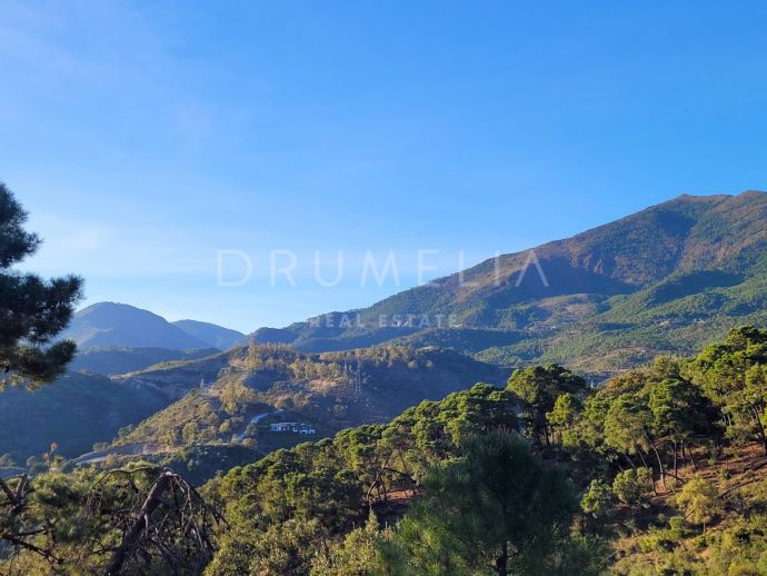 Groot en mooi perceel voor bouw met serene bergzichten in het elite La Zagaleta, Benahavís