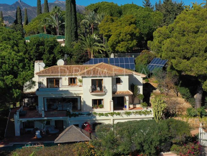 Charming luxury villa with sea views for sale in Rio Real, Marbella East