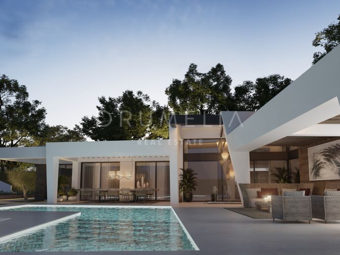 Außergewöhnliche elegante neue zeitgenössische Villa in der reizvollen Nueva Andalucía
