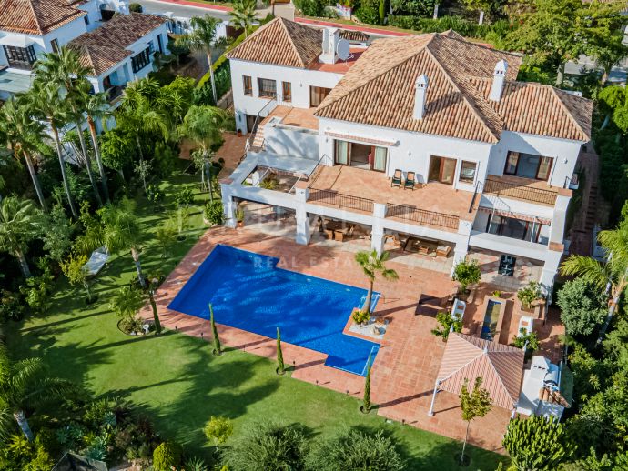 Beautiful luxury Mediterranean house with Spanish charm in Sierra Blanca, Marbella's Golden Mile.