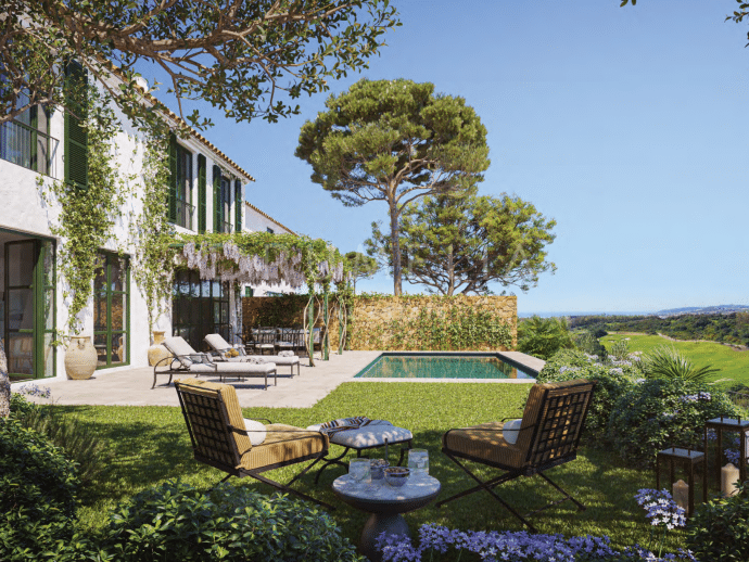 Elegancka andaluzyjska rezydencja z urzekającą śródziemnomorską architekturą w La Loma de Cortesin