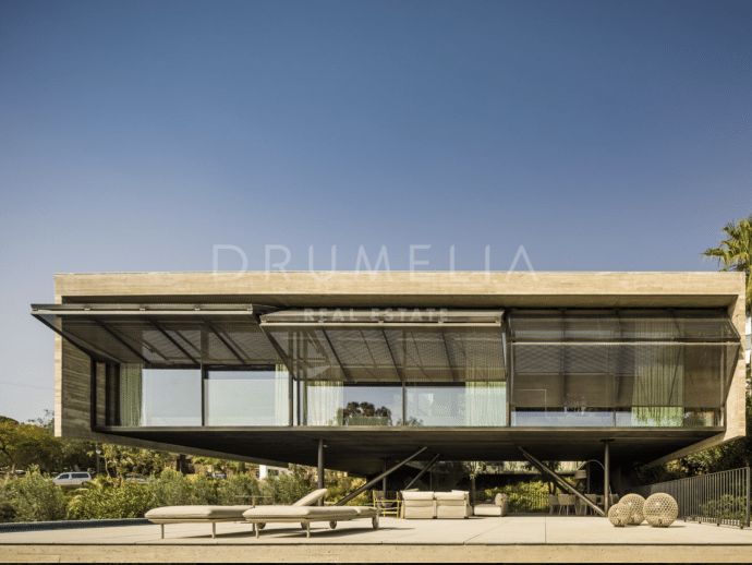 Extraordinary Frontline Golf Ultra Modern House with Sea and Lake Views in Los Flamingos