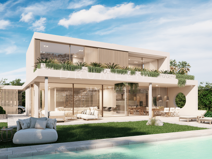 Atemberaubende brandneue moderne Luxusvilla zum Verkauf in La Alqueria, Benahavis