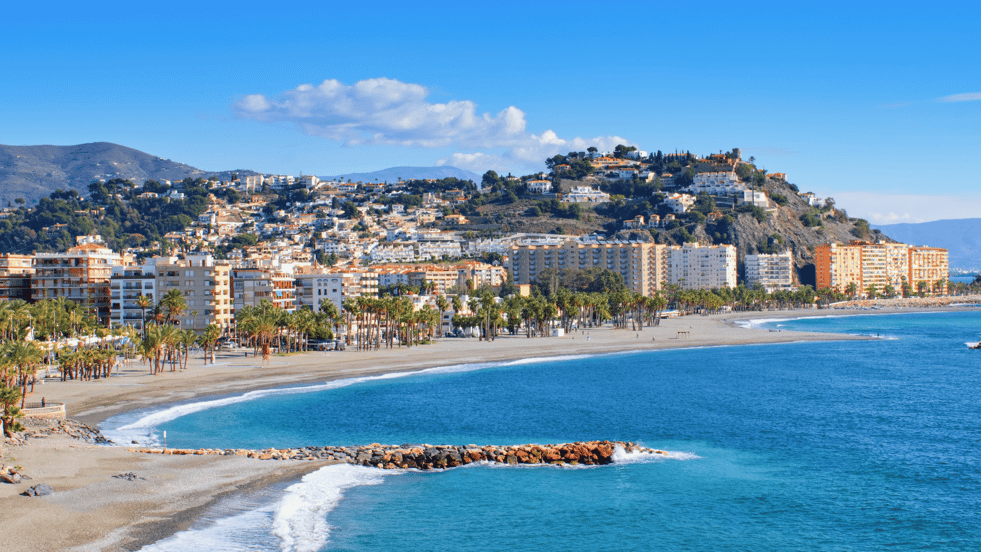 Almuñecar beach view, Andalusia, Spain