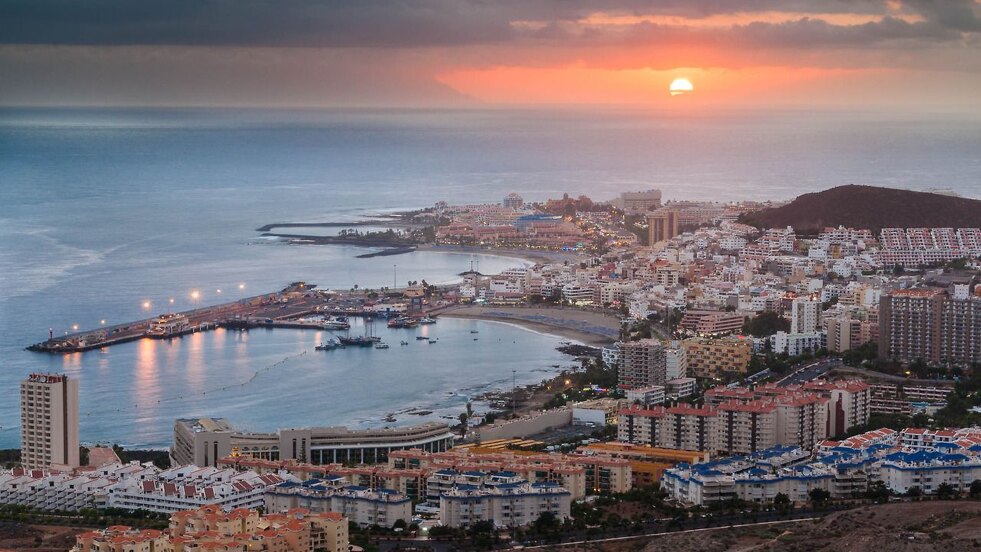 Los Cristianos Beach, Tenerife, Canary Islands