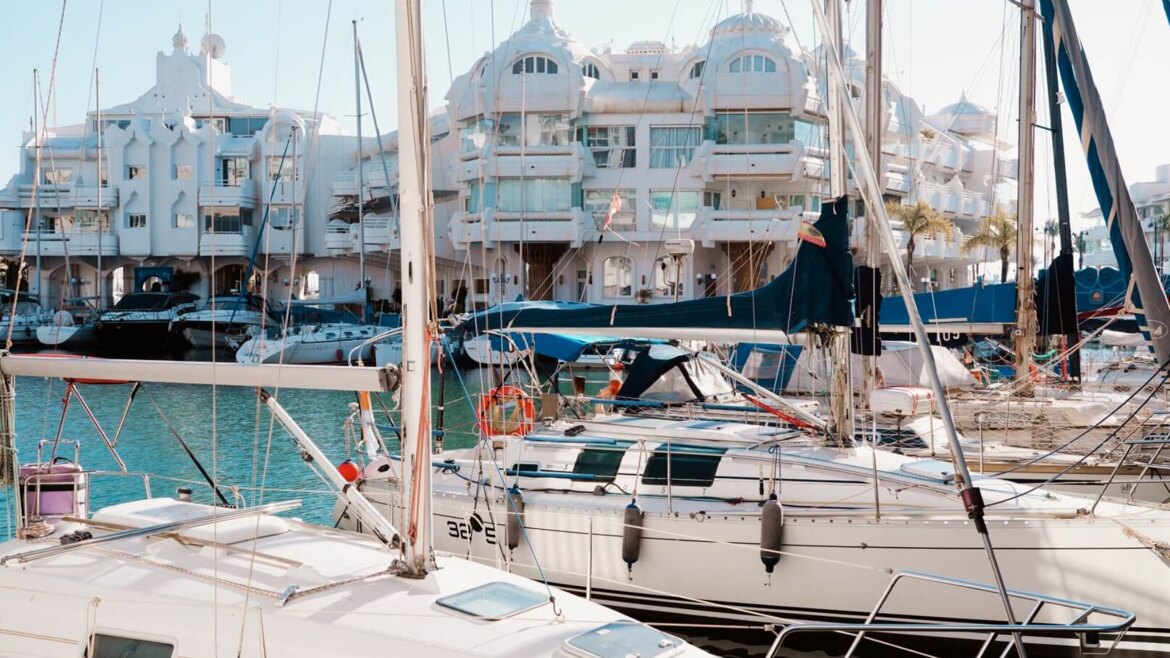 Boats in Benalmadena marina