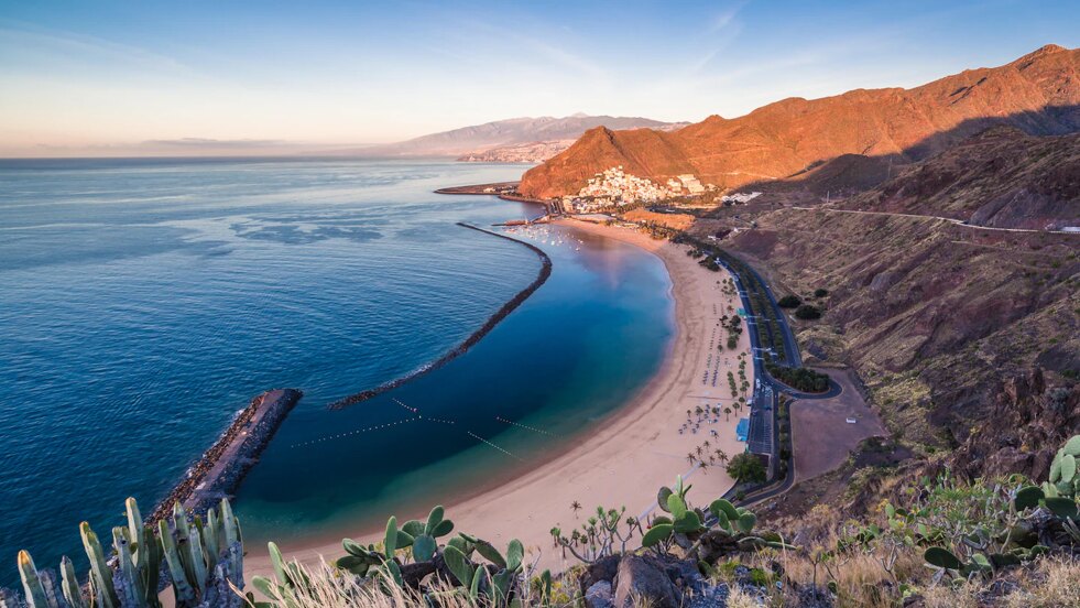 Canary Islands Beach view. 