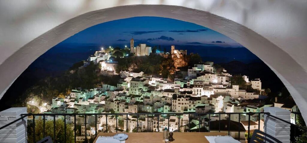 A view from Sarmiento restaurant in Casares