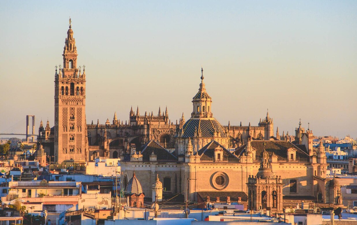 Seville, about two hours and forty five minutes from Marbella