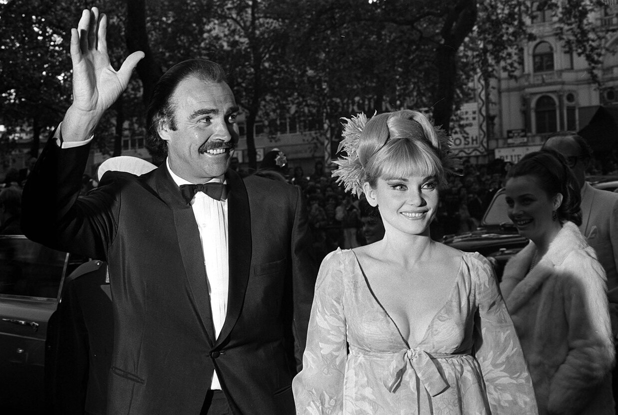 Sean Connery tillsammans med Diane Cilento i Marbella.