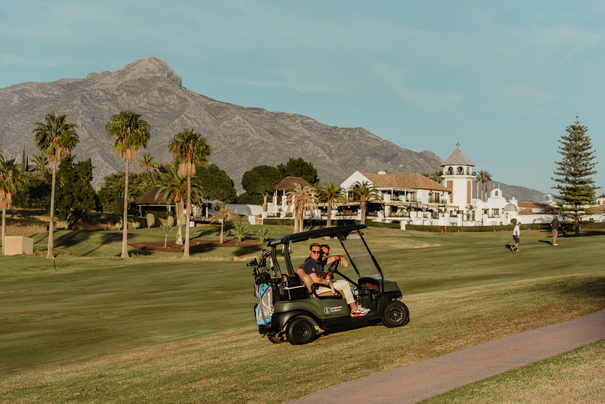 Eric och Matias på vår favoritgolfbana – Los Naranjos Golf Club