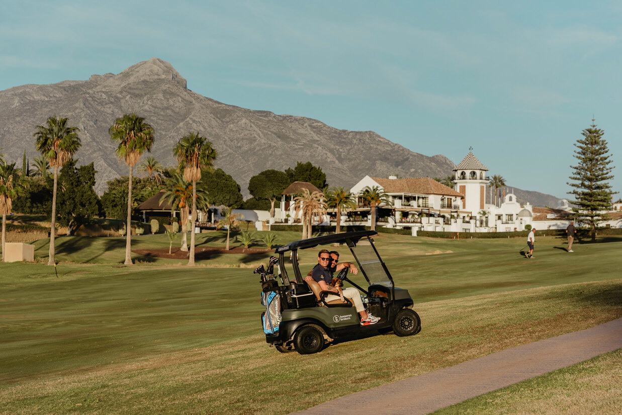 Eric och Matias på vår favoritgolfbana – Los Naranjos Golf Club