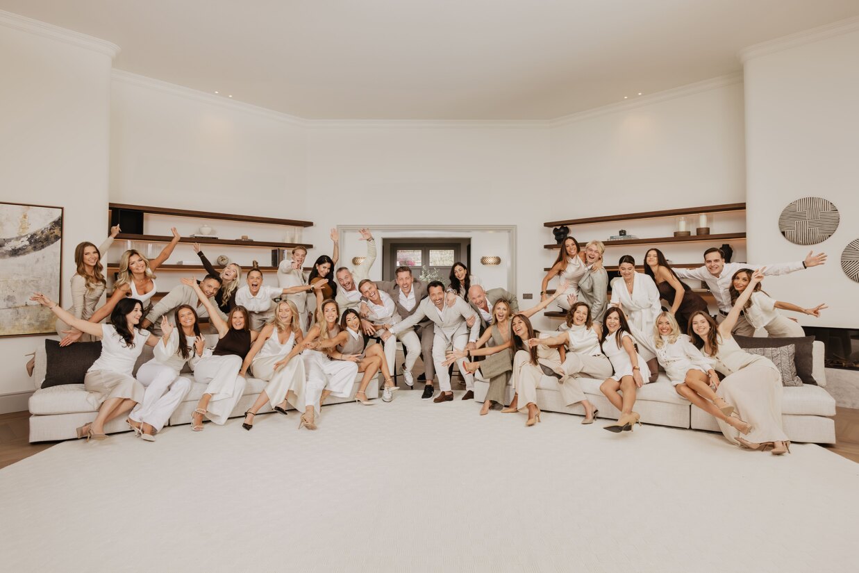 Homerun Brokers luxury real estate team in Marbella celebrating the New Year together