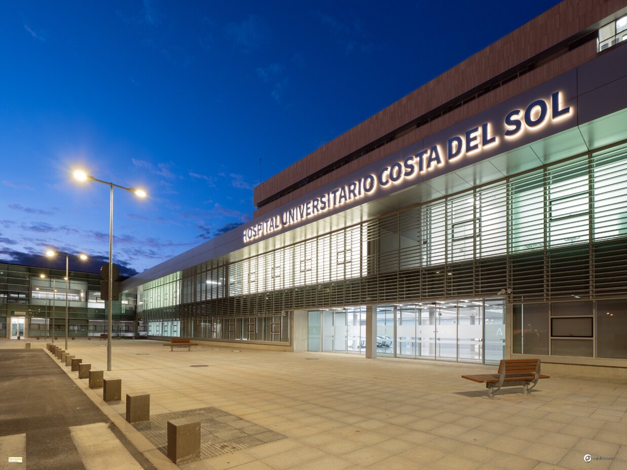 Hospital Universitario Costa del Sol exterior building in Marbella