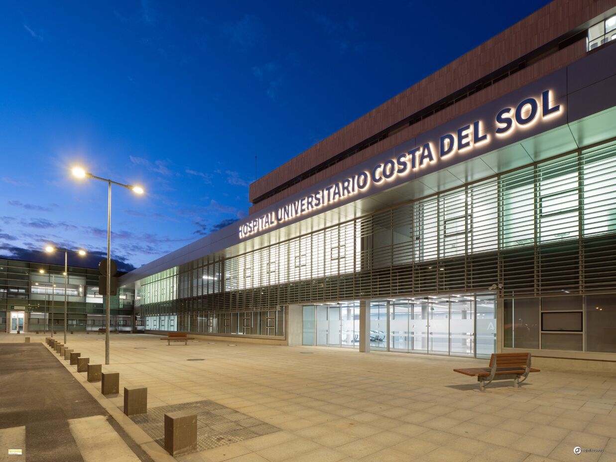 Hospital Universitario Costa del Sol exterior building in Marbella