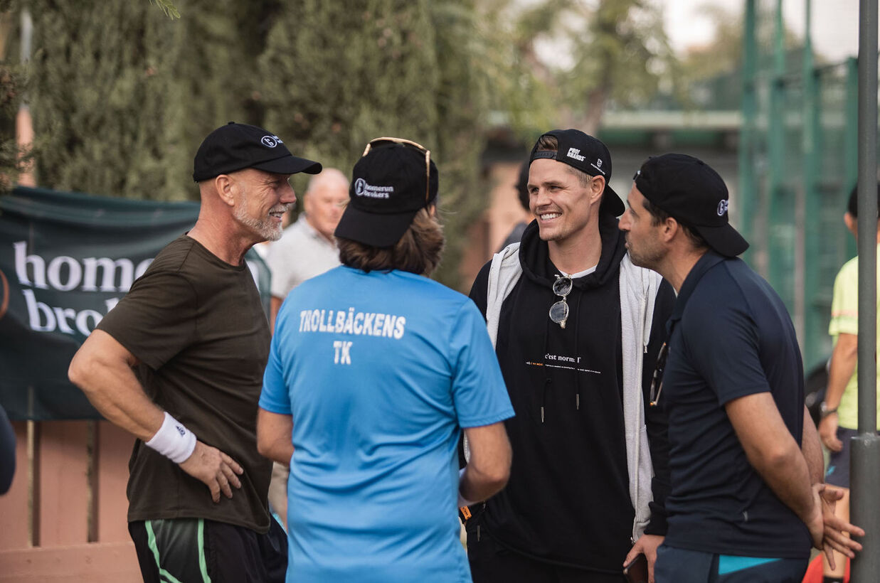 Eric with friends at Villa Padierna Racquet Club