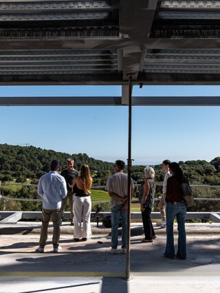 Sotogrande selling guide with clients at a luxury real estate property