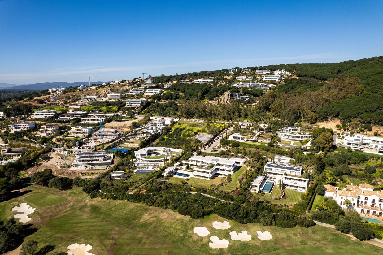 Sotogrande architecture trends 2026 eco luxury villas coastal aerial view Spain