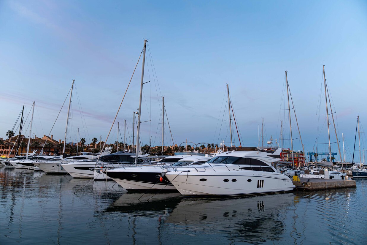 Yachts in the marina of Sotogrande — a symbol of the exclusivity, elegance and lifestyle that define this unique coastal enclave.