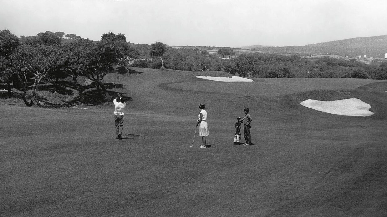 Historic photo of early Sotogrande development.