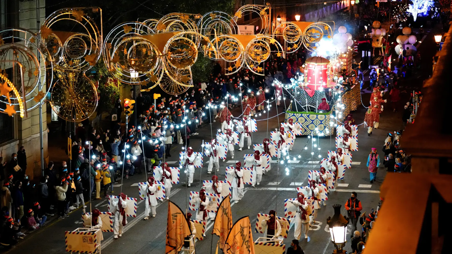 cabalgata in spanje tijdens kerstmis