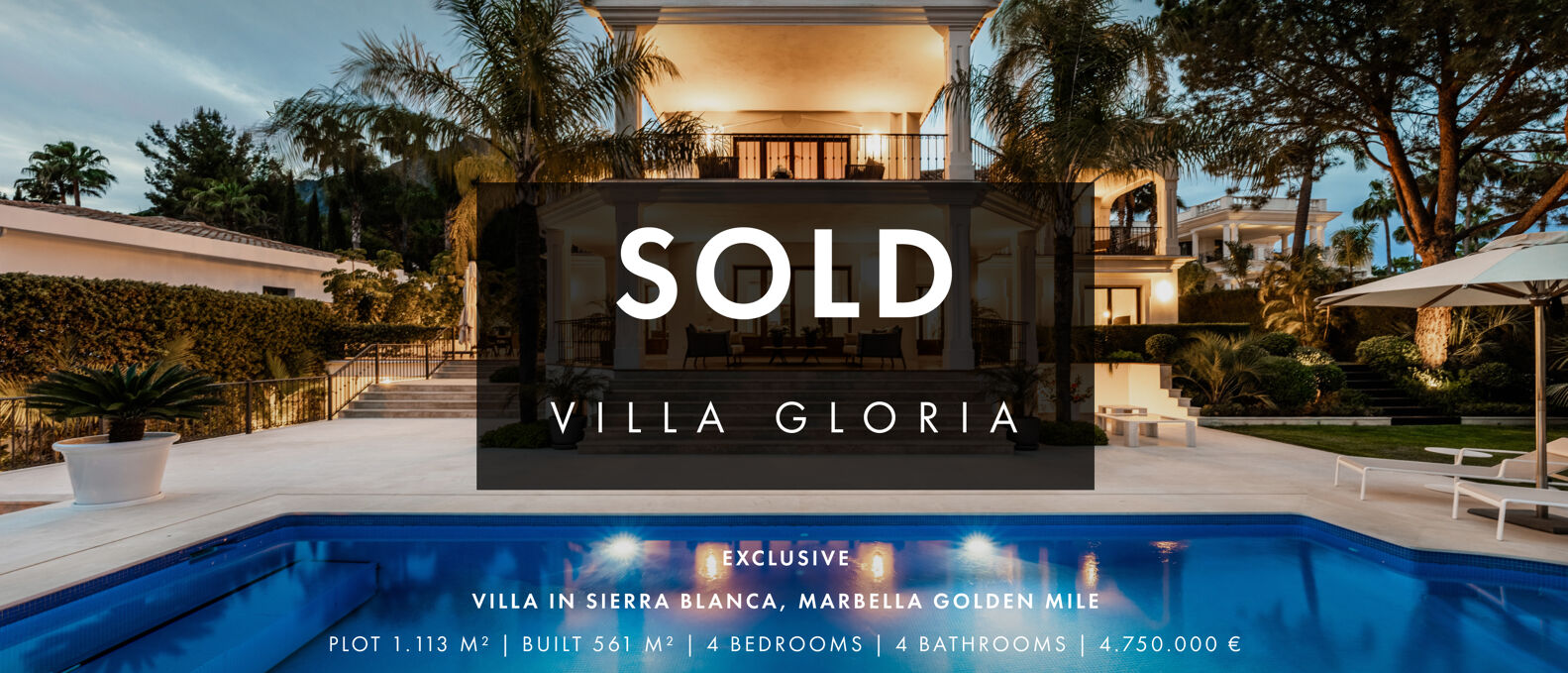 Drumelias markedsføringsforskjell: Villa Gloria solgt på bare noen få uker!