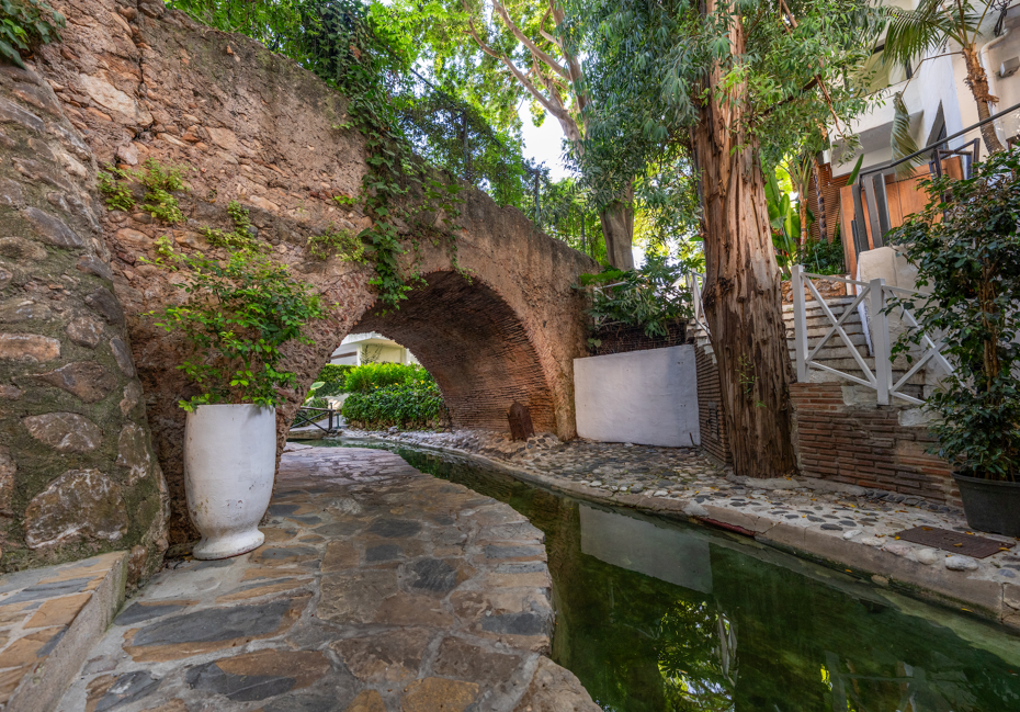 The ancient Roman bridge of Puente Romano