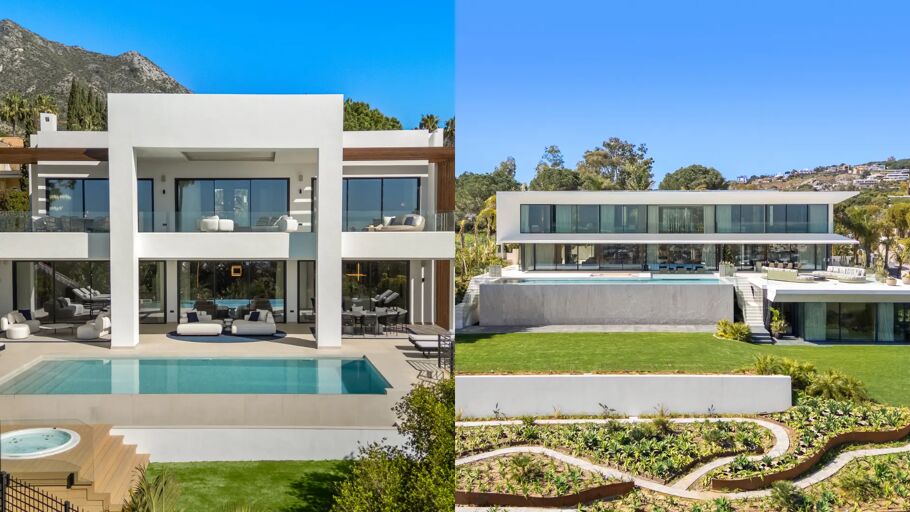 Villa George in Sierra Blanca and Villa Aldebarán in La Reserva de Sotogrande, both priced at €9,950,000