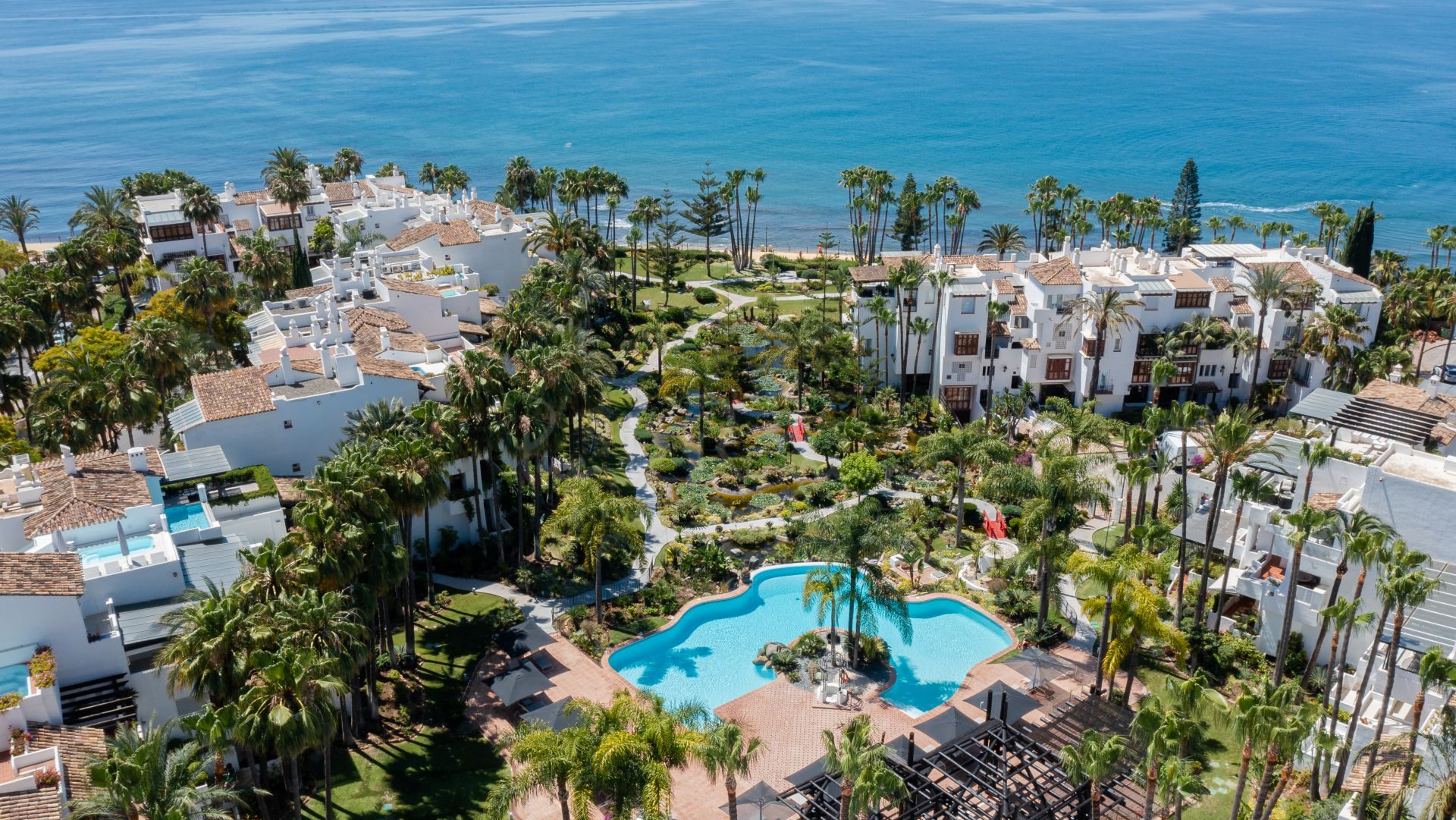 Puente Romano Andalusian Buildings by the Mediterranean Sea