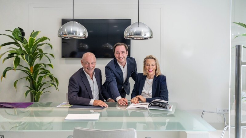 Charles Gubbins + Jorge Martí + Stephanie Noll from Noll Sotogrande Real Estate