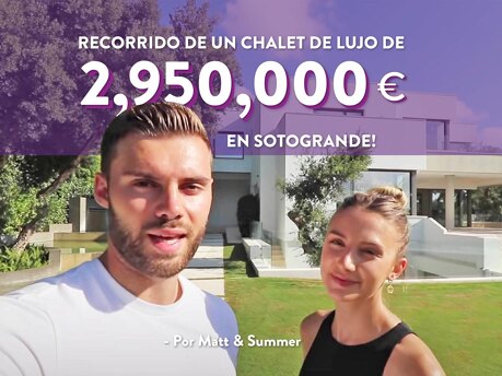 Influencers recorren una villa lujosa de 2,950,000€ en Sotogrande