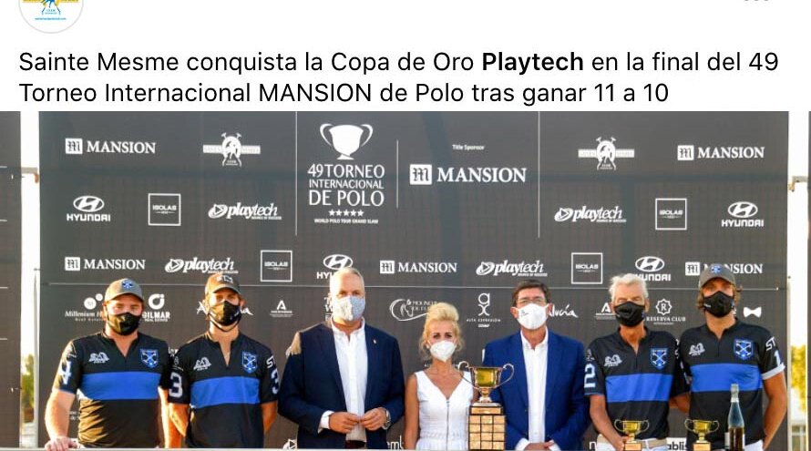 SAINTE MESME GANA LA COPA DE ORO EN EL FINAL DE FIESTA DEL SANTA MARÍA POLO CLUB-FACEBOOK